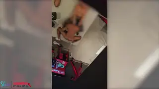 Blonde MILF Stands for Oral in the Bedroom
