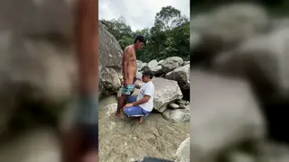 Latino Daddy and Chubby Bear Share Oral and Hand Play