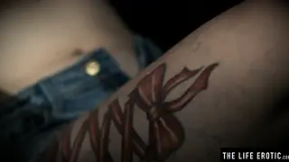 Petite Redhead MILF Masturbates Over Fresh Tattoo