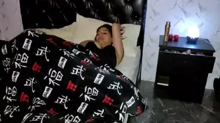 Voluptuous Wife Seduces Stepbrother in Bedroom