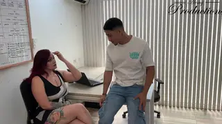 Busty Latina MILF Seduces Boss for Job With Creampie