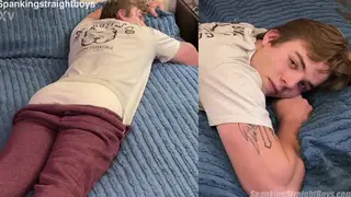 Muscular Teen Jock Endures Spanking Punishment