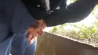 Mature Daddy Enjoys Outdoor Handjob While Cruising