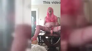 European Femboy Impales His Hole on a Thick Dildo