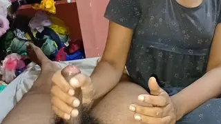 Indian Wife Massages Angry Husband Into Pleasure
