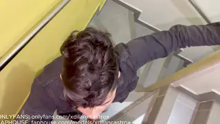 Latino Femboy Takes Bareback from Neighbour