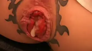 Tattooed Muscle Men Swap Loads in a Bareback Orgy