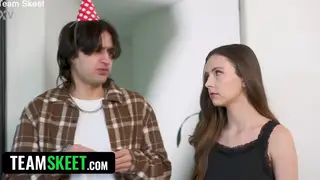Stepbrother Claims Stepsister with Toys and Anal