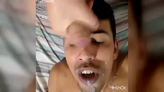Twink Takes a Deep Throat Pounding to the Finish