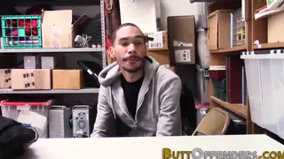 Caught Shoplifter Takes Bareback Pounding and Cumshot