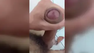 Solo Guy Strokes His Cock to a Quick Handjob Finish