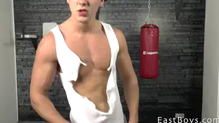 Muscular European Stud Gets Casting Handjob POV