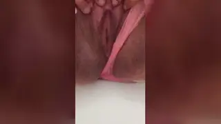 Woman Soaks Her Panties in a Warm Golden Stream