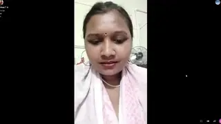 Busty Indian Beauty Teases Live on Webcam