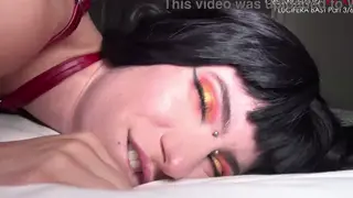 Skinny European Babe Squirts Hard During Rough Anal