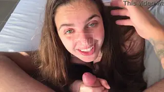 Latina Stepsister Helps Stepbrother with Morning Relief