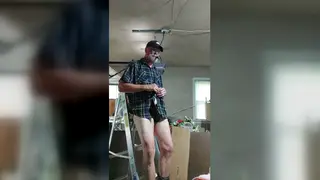 Hairy Daddy Works His Cock on Cam for a Viewer