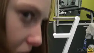 Redhead Teen Takes Cash for a POV Fuck While Her Man Watches