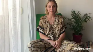 Blonde European Teen Masturbates Hairy Pussy in Intimate Solo