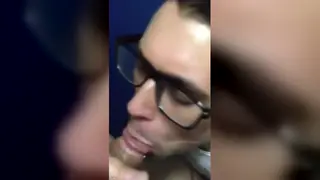 Guy Drains Big Cock and Swallows the Load