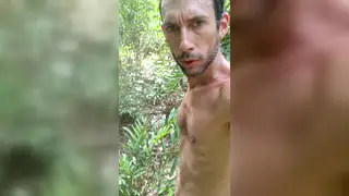 Muscular European Twink Jerks Off Outdoors to a Facial Finish