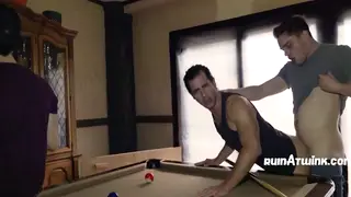 Inked Twinks Piledrive Each Other on Pool Table Under Stars