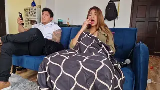Busty Stepsister Rides a Fuck Machine to a Creampie