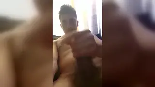 Latino Amateur Strokes His Cock in Solo Session