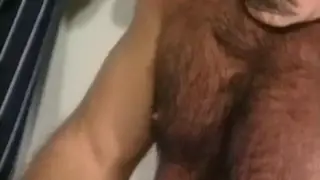 Mature Hunk Kneels for Blowjob Then Takes Toy Play