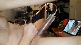 Amateur Guy Works His Big Dick in a Long Session