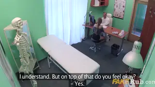 Busty Patient Seduces Older Doctor in Exam Room