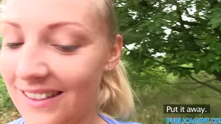 Busty Amateur Fucked Outdoors in POV Style