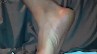 Interracial Blowjob Ends With Cumshot on Feet