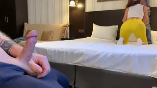 Curvy Teen Wife Shared While Cuckold Husband Watches