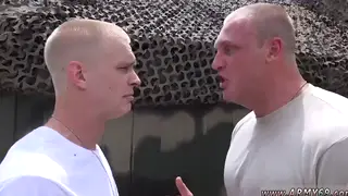 Military Teens Share First Blowjobs in Group