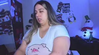 Voluptuous BBW Rides Toys Live on Webcam