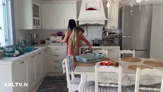 Blonde and Brunette Share a Wild Anal Foursome