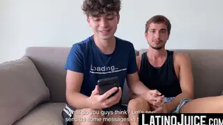 Latino Studs Share Raw Bareback Session