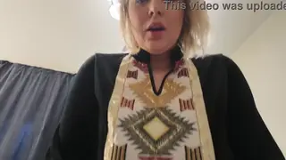 Curvy Blonde MILF Teaches Stepson With Her Body