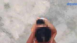 BBW Wife Cheats Outdoors While Husband Works