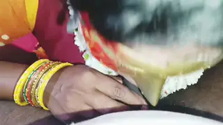 Indian Wife Seduces Daughter's Husband in Silk Saree