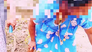 Indian MILF in Lingerie Shares a Blowjob Threesome