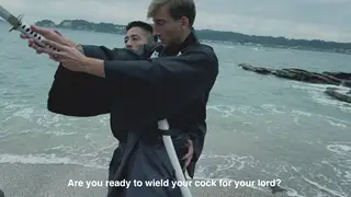 Muscular Japanese Studs Fuck Bareback