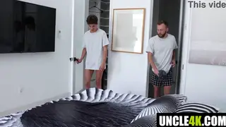 Slim Men Share Oral Pleasure Before Anal