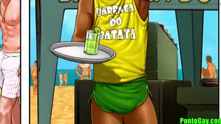 Latino Twink Gets Raw With Older Coach In Beach Bathroom