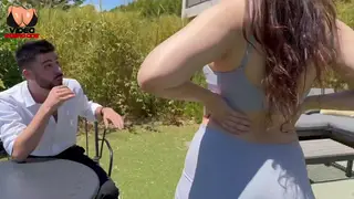 Voluptuous BBW Enjoys Oral Pleasure After Exercise