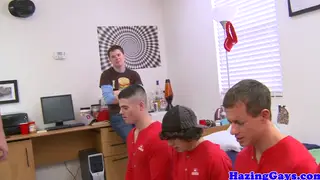 College Jock Takes a Hard Pounding in Dorm Hazing