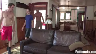 Stepdad and Stepuncle Spank Teen Twink in Rough Step Fantasy