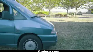 Petite Latina Hitchhiker Fucked Outdoors After Car Pickup