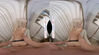 Blonde Teen Rides Hard in VR POV Experience